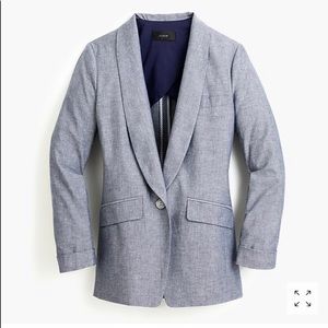 NWOT J Crew 16 Tall Unstructured Linen Blazer